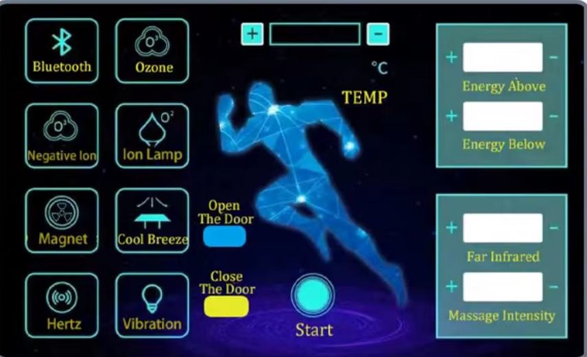 LCD control quantum energy bed LCD control